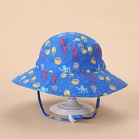 Kapa za djecu Unizno kantu Cvjetni suncobran i kremu za sunčanje Smanjena djeca Hats Blue XS