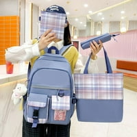 U modnoj platnoj ženskoj ruksak ruksak trend dizajna školske torbe za djevojčice višestruki džepovi