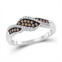 1 5ct-dijamantni prirodni smeđi poklon prsten