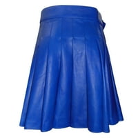Camo Cargo Hlače za muškarce Jogger Modni škotski stil Plaidni kontrastni džep u boji Pleted suknja