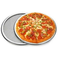 Shangqer Pizza Pečatske ladice Višenamjenska hrana Aluminijska legura okrugla pečenje mrežice za kucanje