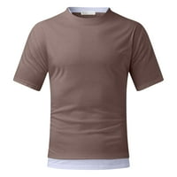 Muška majica Grafički čvrsta povremena popularnost plus veličina bluza s polovica rukava Tees