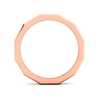 Geometrijski zlatni prsten, 14K čvrsti zlatni prsten, jedinstveni prsten, vjenčani prsten, minimalistički prsten, poklon za njom