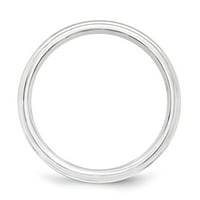 Bijeli sterling srebrni prsten za venčanje Standard Standard Stan