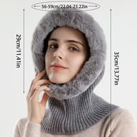 Muške zimske šešice žene zimske šnaperne pletene šljokice vunene šal ugrađene pulover CAP Slatka vanjska