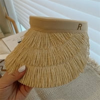 Shine stil ženska šešir od slame obodom sa kosom sa savršenstvom za zaštitu odmora na plaži Ostanite