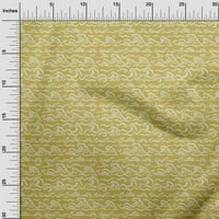 Onuone viskoznog dresa Gamboge Yellow Fabric Azijski japanski talas Šiveni materijal Ispis tkanina sa