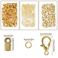 Nakit za nakit set zlatni i srebrni nakit nakit postavljeni prepisivanje krajeva skakačkih prstenova i jastog clasps DIY nakit zanatske zalihe za izradu ogrlica od narukvice
