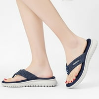Ženska modna zadebljana bez klizanja na plaži Ljeto Udobno hodanje Flip flop šarene sandale za žene