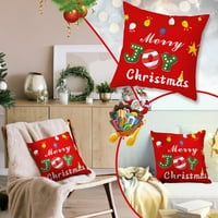 Shpwfbe Božićni ukrasi Božićni jastuk pokriva božićne kože na poklopcu za kućni cristmas poklon jastučnicu za kauč na kauču Xmas ukrasi pokriva snježna pahuljica