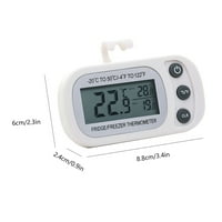 -GXG digitalni hladnjak termometar Mini zamrzivač termometar vodootporni LCD ekran za kuhinju - bijeli