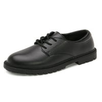 Lacyhop Dječja kožna škola cipela obuće uniforme Oxfords Party Casual Stanovi Modna vjenčanica Crna,