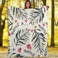 Cvijeće Flannel Fleece pokriva dodatni mekani pokloni za djecu odraslih, veličina