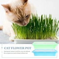 Catnip PLANTER BO Plastična za višekratnu upotrebu Catnip CAT GRASS BO UNADOR HYDROPONIC POSTALOVI SPROUT