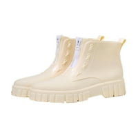 Gomelly Womenske kišne čizme Platforma Vodootporna čizma Zip Up radne cipele Modna vrtna cipela Žene
