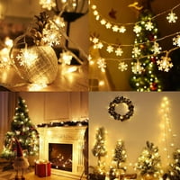 Absuyy snijeg svjetlo na klirensu - snježno pahuljica LED svijetlo božićni ukras Garland Christmas Decoration
