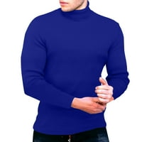 Muška modna pamučna majica Sportska ffitnessa na otvorena čvrsta majica uska košulja s dugim rukavima