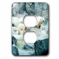 3Droza Slatki polarni medvjed mladunče Nakon mame - priključak za utikač