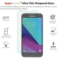 Za Samsung Galaxy J Emerge - Superguardz Zaštitni zaslon od kaljenog stakla [protiv ogrebotine, anti-mjehurić]
