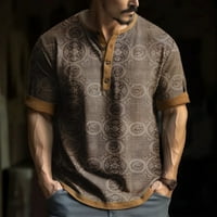 Muška košulja Muška grafička kratkih rukava i vezena modna majica proljeće i ljetni kratki rukav tiskani