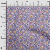 Onoone pamuk poplin srednje ljubičasta tkanina cvjetna akvarelna tkanina za šivanje tiskane plafne tkanine