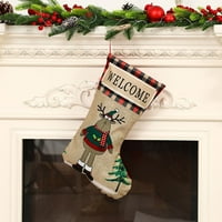 Božićne čarape Božićne čarape Poklon kese Božićni ukrasi ukrasi čarape Candy Bag