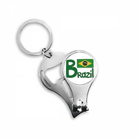 Brazil Nacionalna zastava Zeleni uzorak Nail NIPPER ključ za ključeve za ključeva Clipper