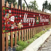 Sretan božićni baner Božićne ukrase Sretan božićni dvorište Dekor znaka za kućnu ponudu za zabavu na
