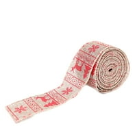 Turnedwant božićne vrpce Metalik sjajni tkanini za odmor Satin vrpce široko za ukrašavanje zamotavanja