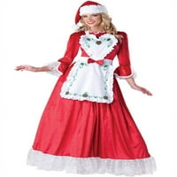 INTERCRACTERTERS kostimi G-đa Claus ženska božićna maštanska haljina za odrasle, s