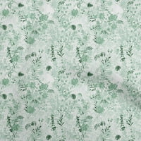 Onuone viskoza Šifon Dusty Teal Zelena tkanina Cvjetna šivaća tkanina od dvorišta Široka za šivanje