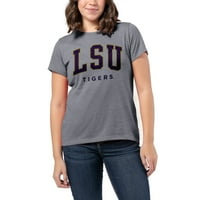 Ženska liga Collegiate Nosite Heather Grey LSU tigrove intramuralne klasične majice