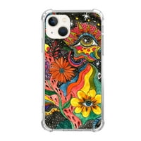 Art cvjetni slučaj kompatibilan sa iPhone Plus-om, jedinstvenom umjetničkom dizajnu TPU poklopca branika