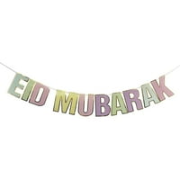 Nova zabava Dobavljači Početna Dekor Foto: Moon Star Garland Viseća zastava Ramadan Kareem Eid Mubarak