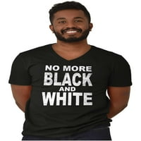 Kraj rasizam crno-bijeli ravnopravnost V-izrez T majice muškarci žene brisko brendovi l