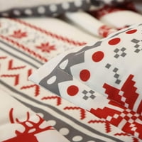 ANKISHI Christmas Deer prekrivači, setovi za božićne prekrivače, topli prekrivač pokrivača, uzorak lampiona