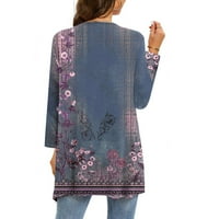 Ženske rukave Kimono Cardigan Fashion Udobni labavi Ležerni džepovi Kardigan Tuntic bluza