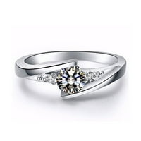 Heiheiup Nakit za angažman Poklon Veličina Vjenčane žene Komplementirati prsten 5-prstenasti set veličine