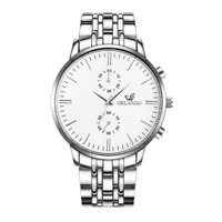 Cara Lady Muški ručni satovi luksuzni muški kvarc satovi muškarci poslovni muški sat mens sat srebra