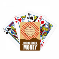 Provjerio UK London Britian Stamp Poker igračka karta Smiješna ručna igra