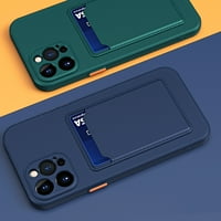 Toyella Card Case Integrirani modni silikonski zaštitni poklopac plavi iphone11