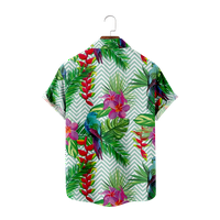 Trenutni uzorak tiskana majica Men Ljeto plaža Kratki rukav Ležerna havajska majica, B-150