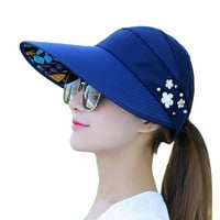 OcivieR ženska ljetna sklopiva krema za sunčanje šešica za sunčanje Hat Calf Hat Hat ženski kape moda