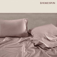 HomeSpun čisti dugi pamučni pamuk, meka i prozračna posteljina s posteljinom posteljine od kralja