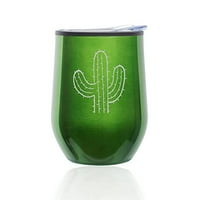 Nepredlebna vina Tumbler Coffer Travel Pull Glass sa poklopcem kaktusom