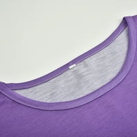 Dressy vrhovi za žene Ženska povremena gradijentna majica kratkih rukava s kratkim rukavima Tunning