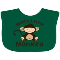 Inktastic mimi Little Monkey Grandchild Poklon Baby Boy ili Baby Girl Bib