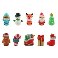 Božićne lutke lutke igračke Santa Claus Snowman crtani prst igra