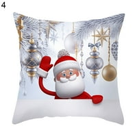 SunsuNrise jastuk za božićni print Premium obrt Poliester snjegovinski jastuk za čišćenje Auto dekor
