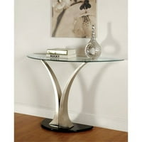 Kućni kvadrat Moderni 3-komadni metalni stolić za kavu set u sivoj boji